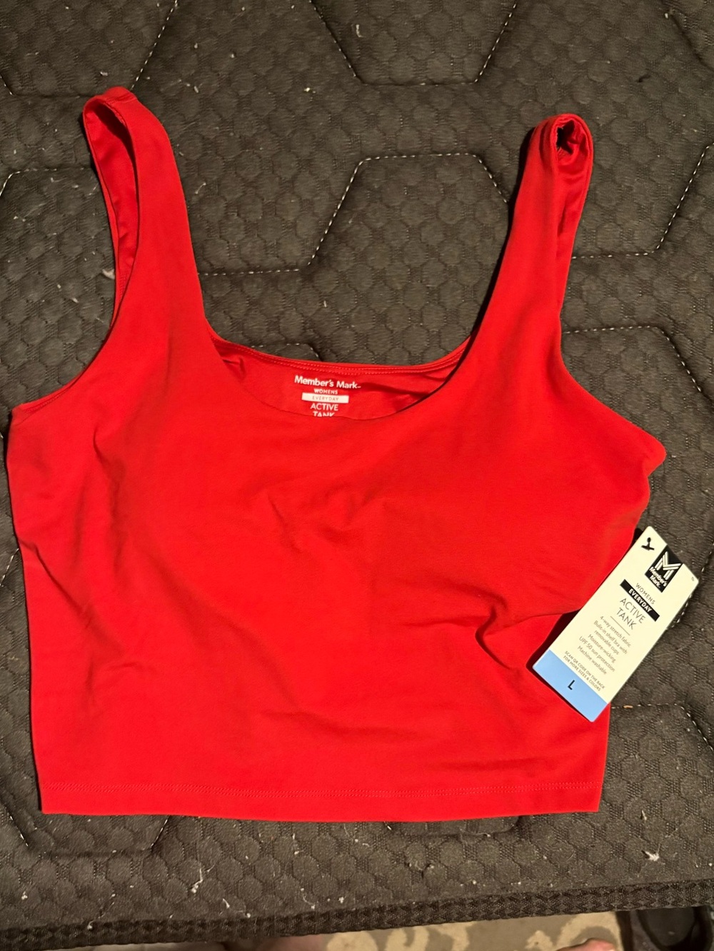 Member's Mark Red Cropped Active Tank